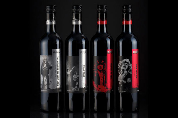 The recently released AC/DC wine series. Anyone up for a big night drinking "Highway To Hell"? (warning: aspirin not included)